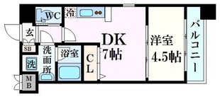 西宮駅 徒歩8分 7階の物件間取画像